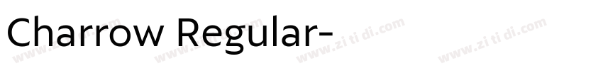 Charrow Regular字体转换